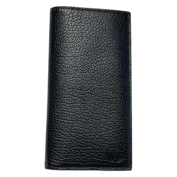 Auth GUCCI - 795331 Black Leather Long Wallet - Picture 1 of 5